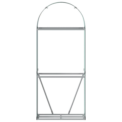Kaminholzunterstand Grün 80x45x190 cm Verzinkter Stahl