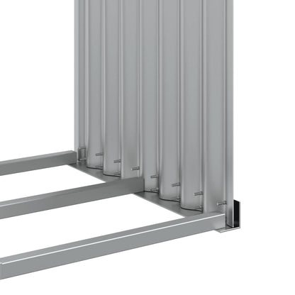 Kaminholzunterstand Anthrazit 120x45x140 cm Verzinkter Stahl