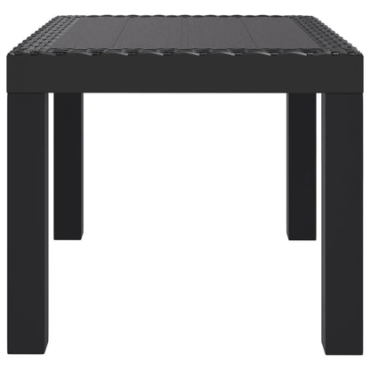 Gartentisch Anthrazit 59x47x40 cm PP