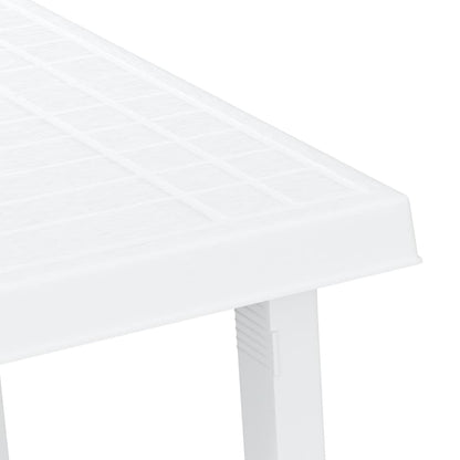 Campingbord Hvid 79x56x64 cm PP Trælook