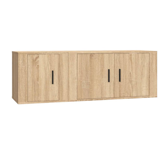 2-tlg. TV-Schrank-Set Sonoma-Eiche Holzwerkstoff