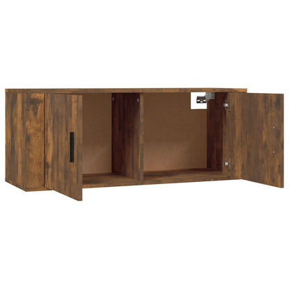2-tlg. TV-Schrank-Set Räuchereiche Holzwerkstoff