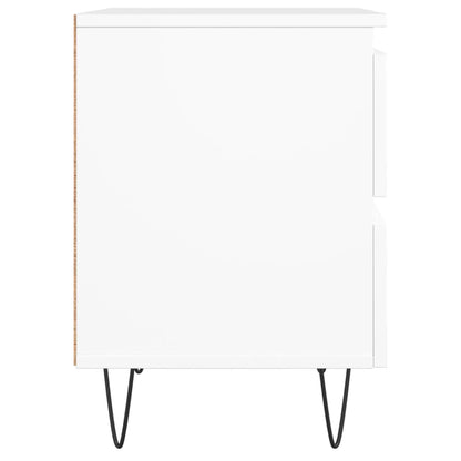 Nachttisch Weiß 40x35x50 cm Holzwerkstoff