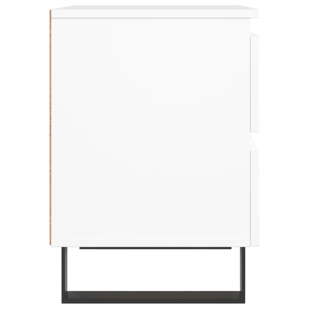 Nachttisch Weiß 40x35x50 cm Holzwerkstoff