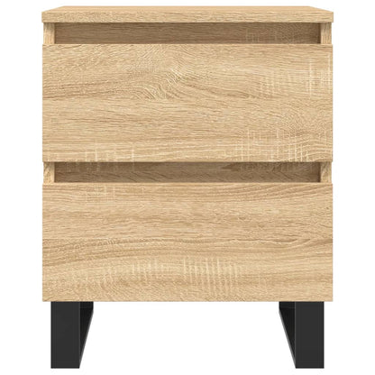Nachttische 2 Stk. Sonoma-Eiche 40x35x50 cm Holzwerkstoff