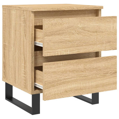 Nachttische 2 Stk. Sonoma-Eiche 40x35x50 cm Holzwerkstoff