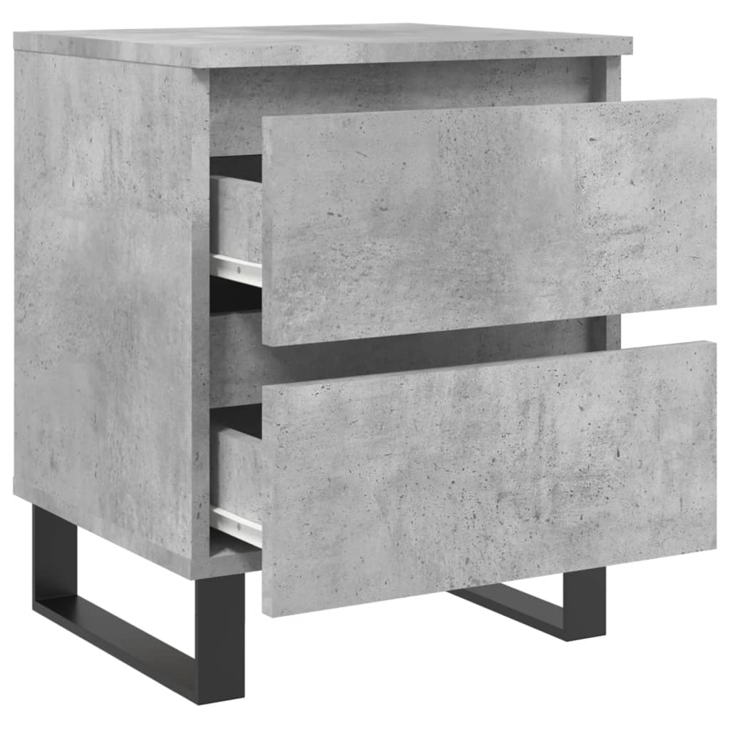 Nachttisch Betongrau 40x35x50 cm Holzwerkstoff