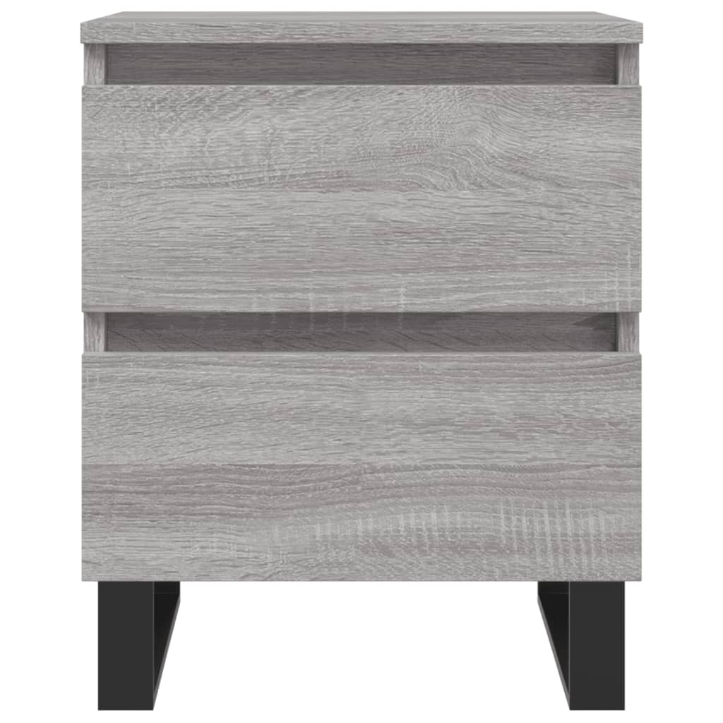 Nachttisch Grau Sonoma 40x35x50 cm Holzwerkstoff