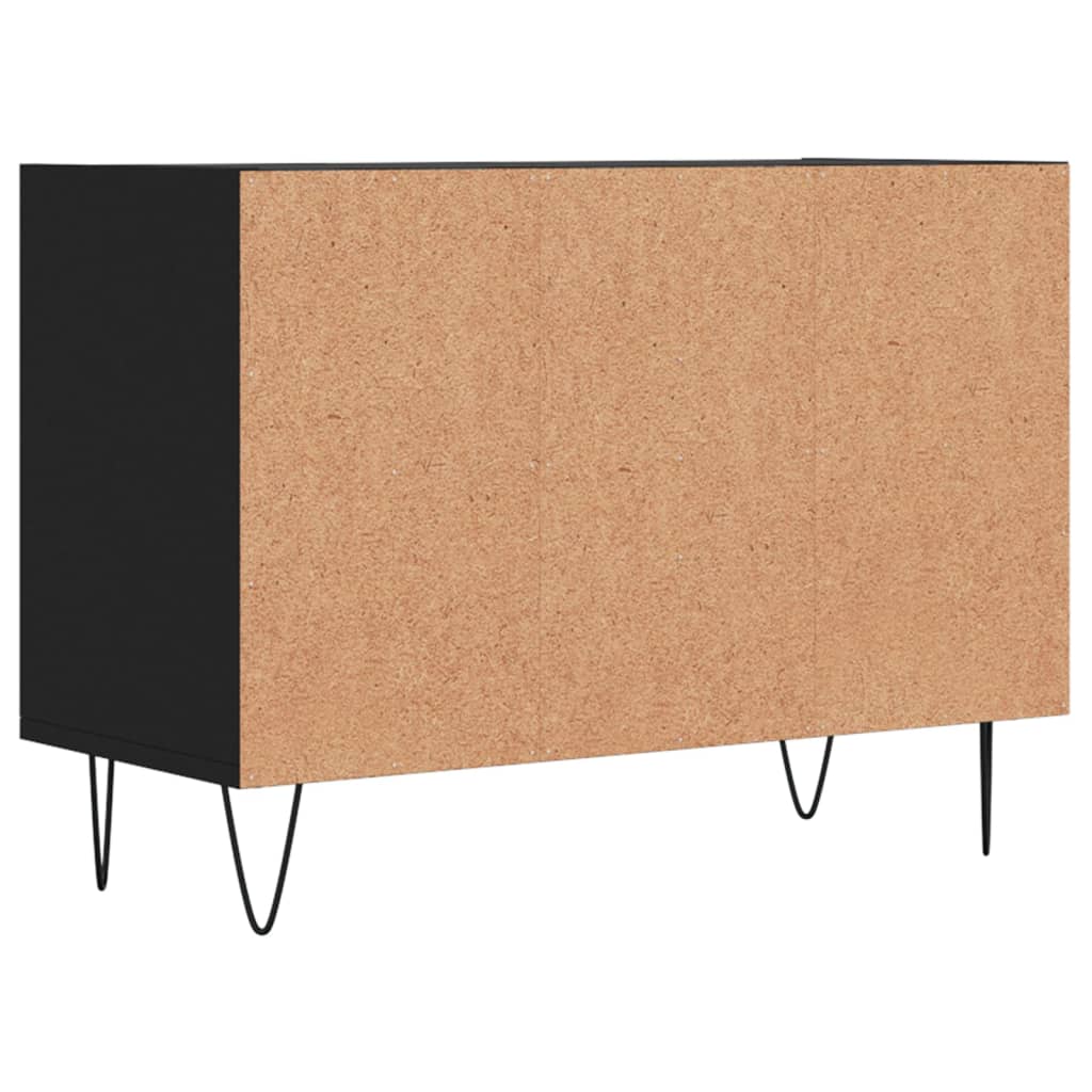 TV-skab Sort 69,5x30x50 cm Træ Materiale
