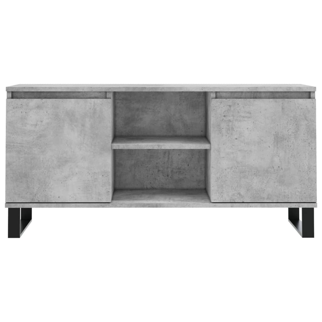 TV-Schrank Betongrau 104x35x50 cm Holzwerkstoff
