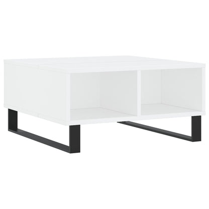 Sofabord Hvid 60x60x30 cm Træ Materiale