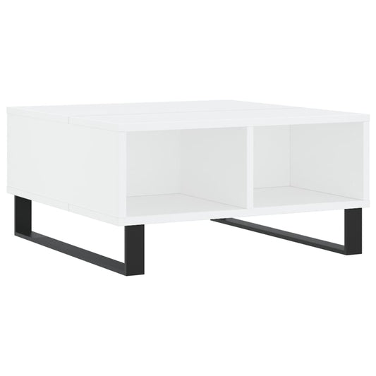 Sofabord Hvid 60x60x30 cm Træ Materiale