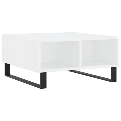 Sofabord Hvid 60x60x30 cm Træ Materiale