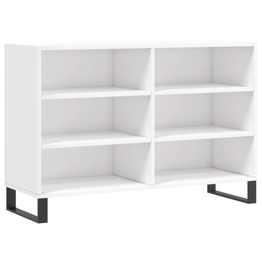 Sideboard Hochglanz-Weiß 103,5x35x70 cm Holzwerkstoff