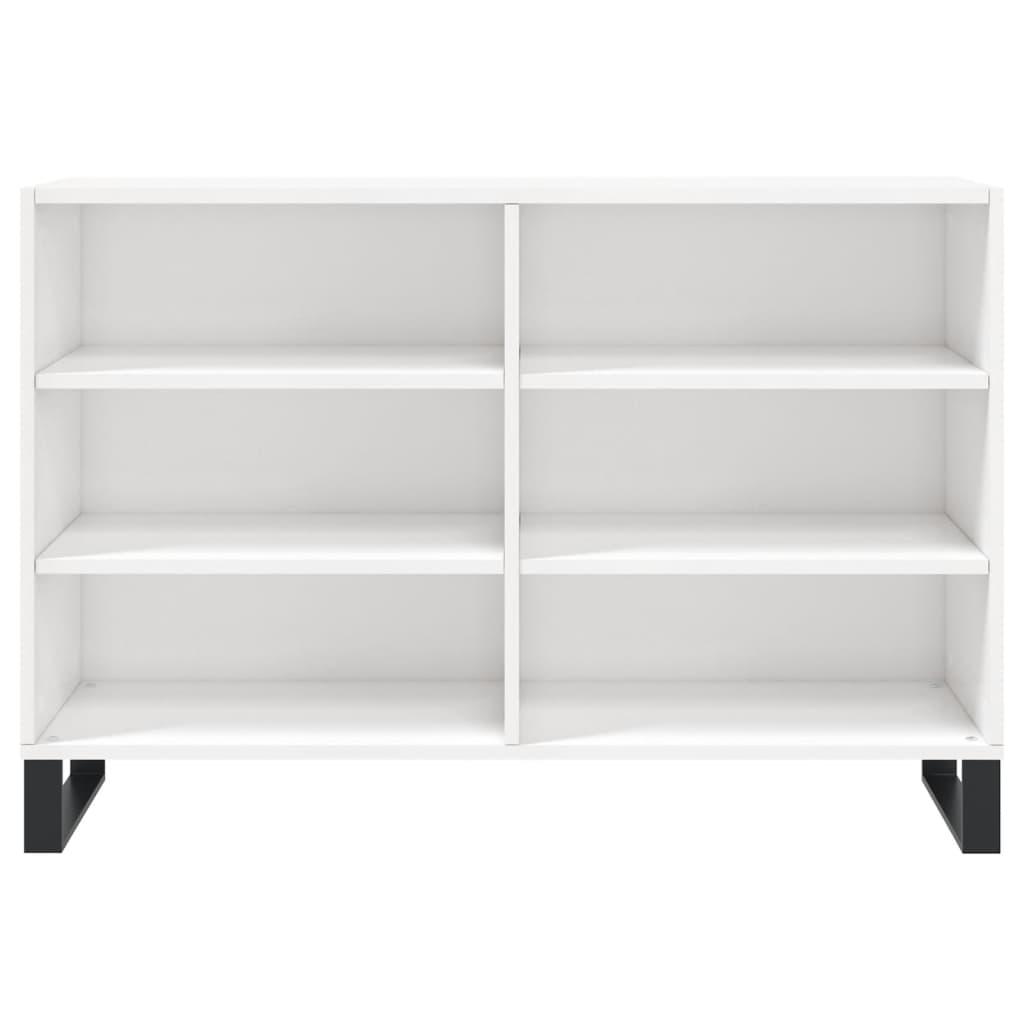 Sideboard Hochglanz-Weiß 103,5x35x70 cm Holzwerkstoff