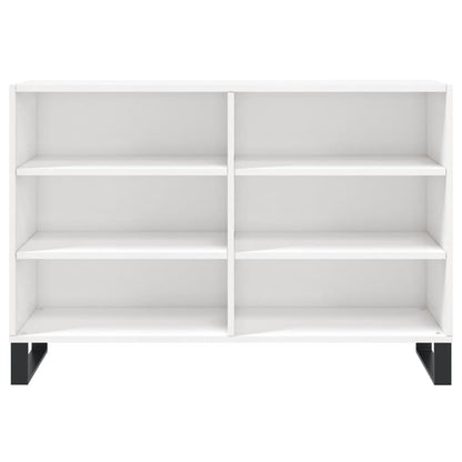 Sideboard Hochglanz-Weiß 103,5x35x70 cm Holzwerkstoff