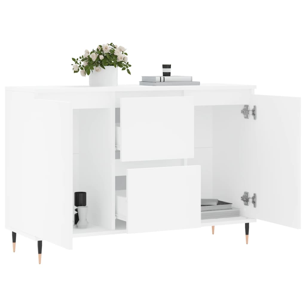 Sideboard Weiß 101,5x35x70 cm Holzwerkstoff