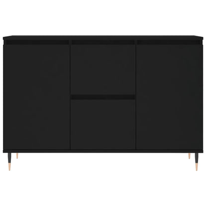 Skænk Sort 104x35x70 cm Træ Materiale