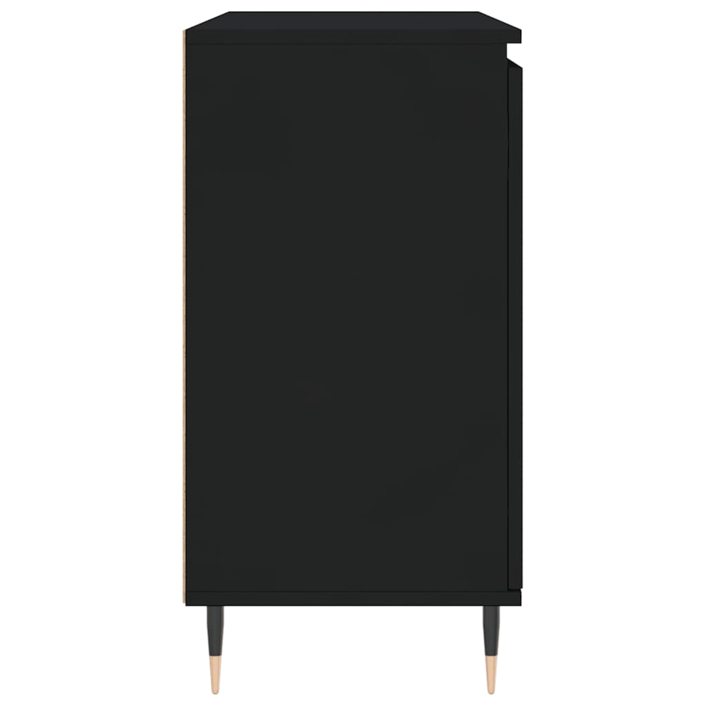 Skænk Sort 104x35x70 cm Træ Materiale