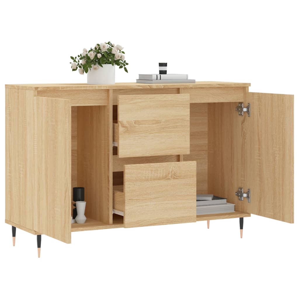 Sideboard Sonoma-Eiche 101,5x35x70 cm Holzwerkstoff