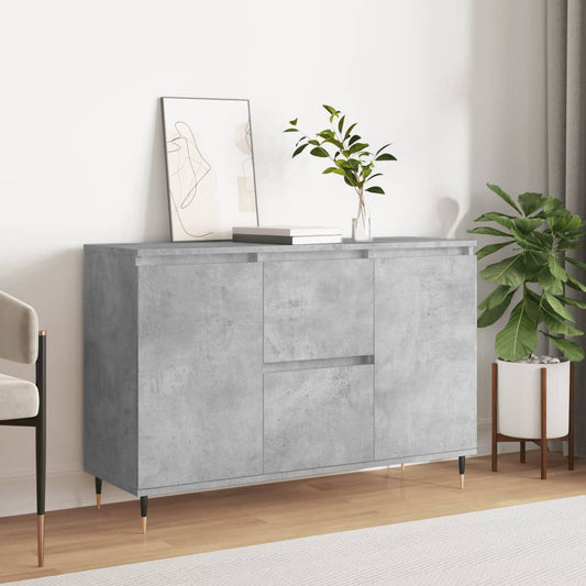 Sideboard Betongrau 101,5x35x70 cm Holzwerkstoff