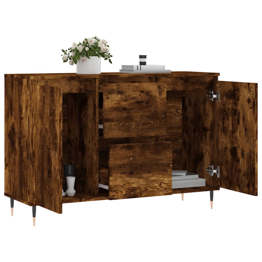 Sideboard Räuchereiche 101,5x35x70 cm Holzwerkstoff