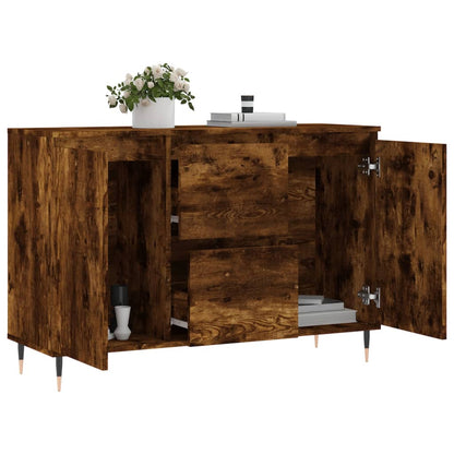 Sideboard Räuchereiche 101,5x35x70 cm Holzwerkstoff