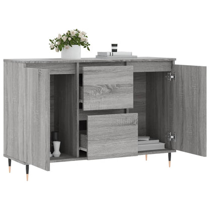 Sideboard Grau Sonoma 101,5x35x70 cm Holzwerkstoff
