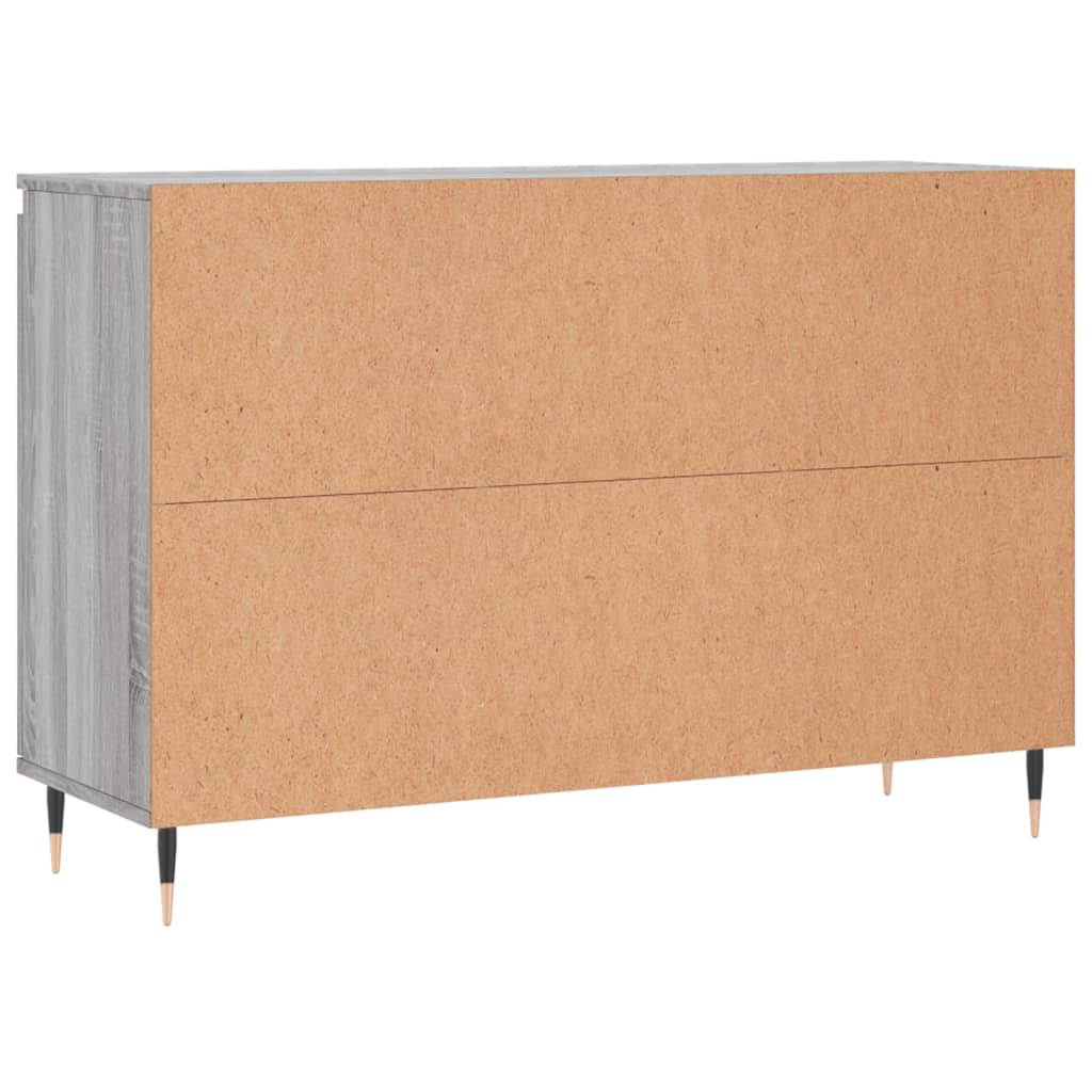 Sideboard Grau Sonoma 101,5x35x70 cm Holzwerkstoff