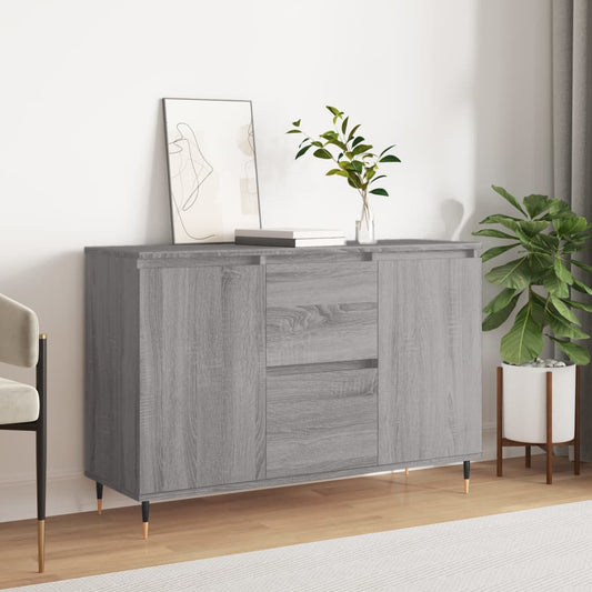 Sideboard Grau Sonoma 101,5x35x70 cm Holzwerkstoff