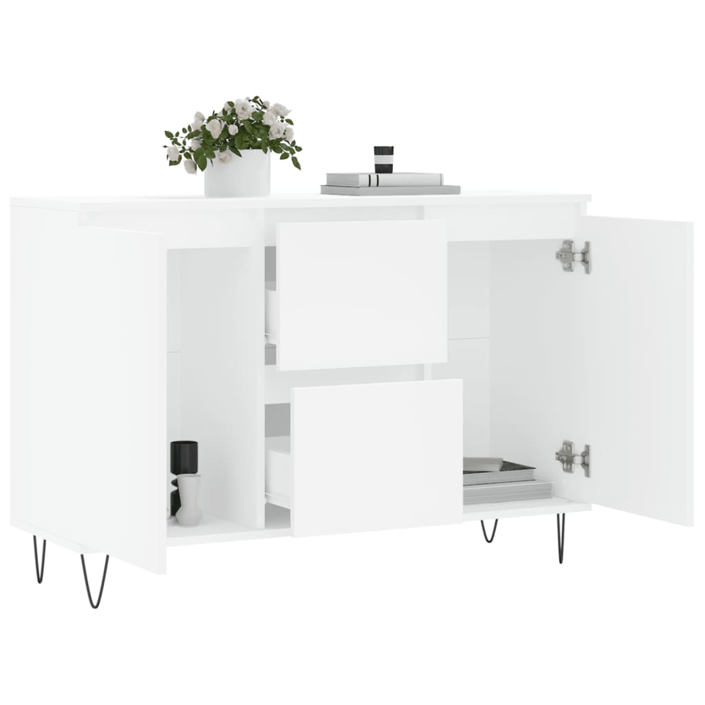 Sideboard Weiß 101,5x35x70 cm Holzwerkstoff