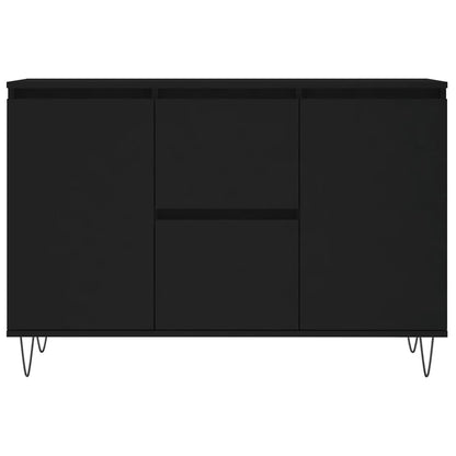 Sideboard Schwarz 101,5x35x70 cm Holzwerkstoff