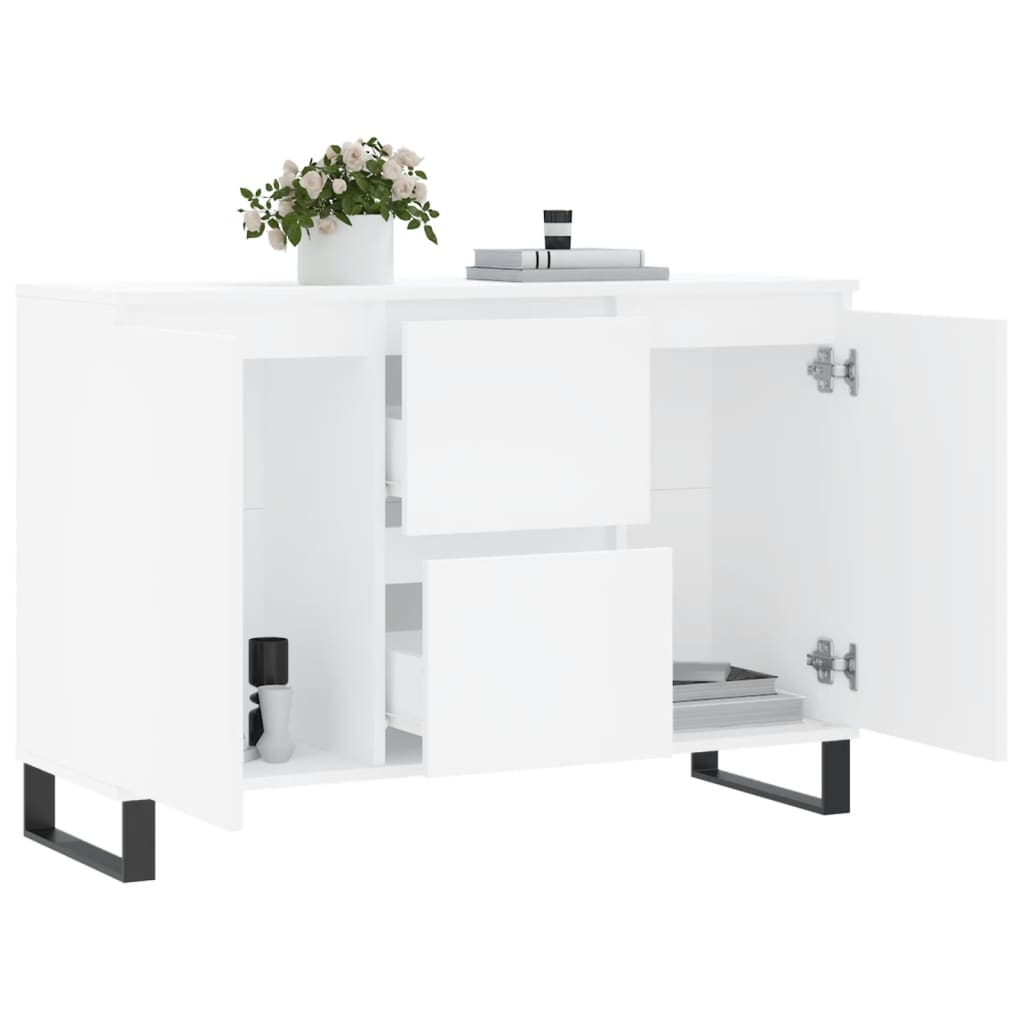 Sideboard Weiß 101,5x35x70 cm Holzwerkstoff