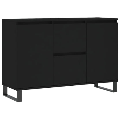 Sideboard Schwarz 101,5x35x70 cm Holzwerkstoff