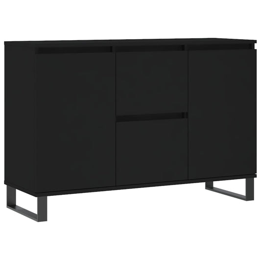 Sideboard Schwarz 101,5x35x70 cm Holzwerkstoff