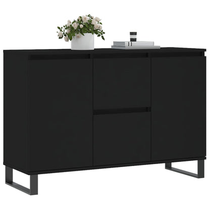 Sideboard Schwarz 101,5x35x70 cm Holzwerkstoff