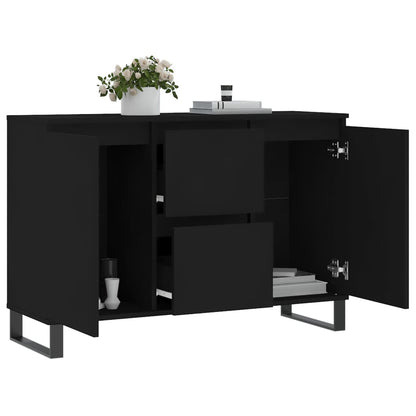 Sideboard Schwarz 101,5x35x70 cm Holzwerkstoff