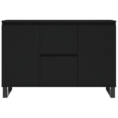 Sideboard Schwarz 101,5x35x70 cm Holzwerkstoff