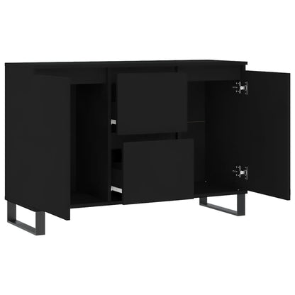 Sideboard Schwarz 101,5x35x70 cm Holzwerkstoff