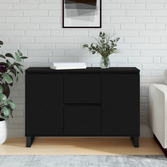 Sideboard Schwarz 101,5x35x70 cm Holzwerkstoff