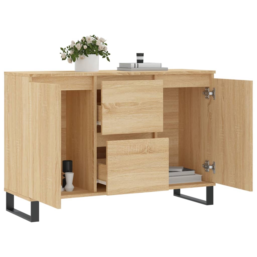 Sideboard Sonoma-Eiche 101,5x35x70 cm Holzwerkstoff