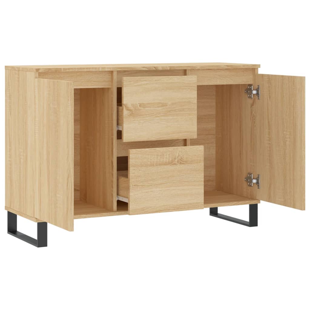 Sideboard Sonoma-Eiche 101,5x35x70 cm Holzwerkstoff