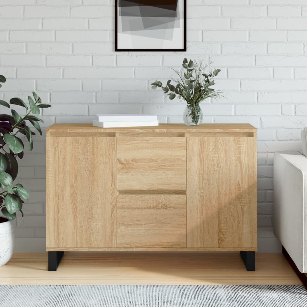 Sideboard Sonoma-Eiche 101,5x35x70 cm Holzwerkstoff
