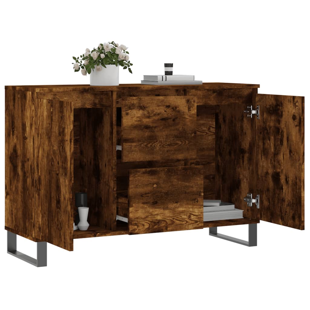 Sideboard Räuchereiche 101,5x35x70 cm Holzwerkstoff