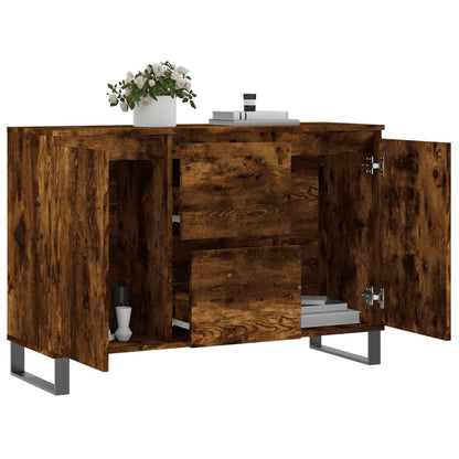 Sideboard Räuchereiche 101,5x35x70 cm Holzwerkstoff