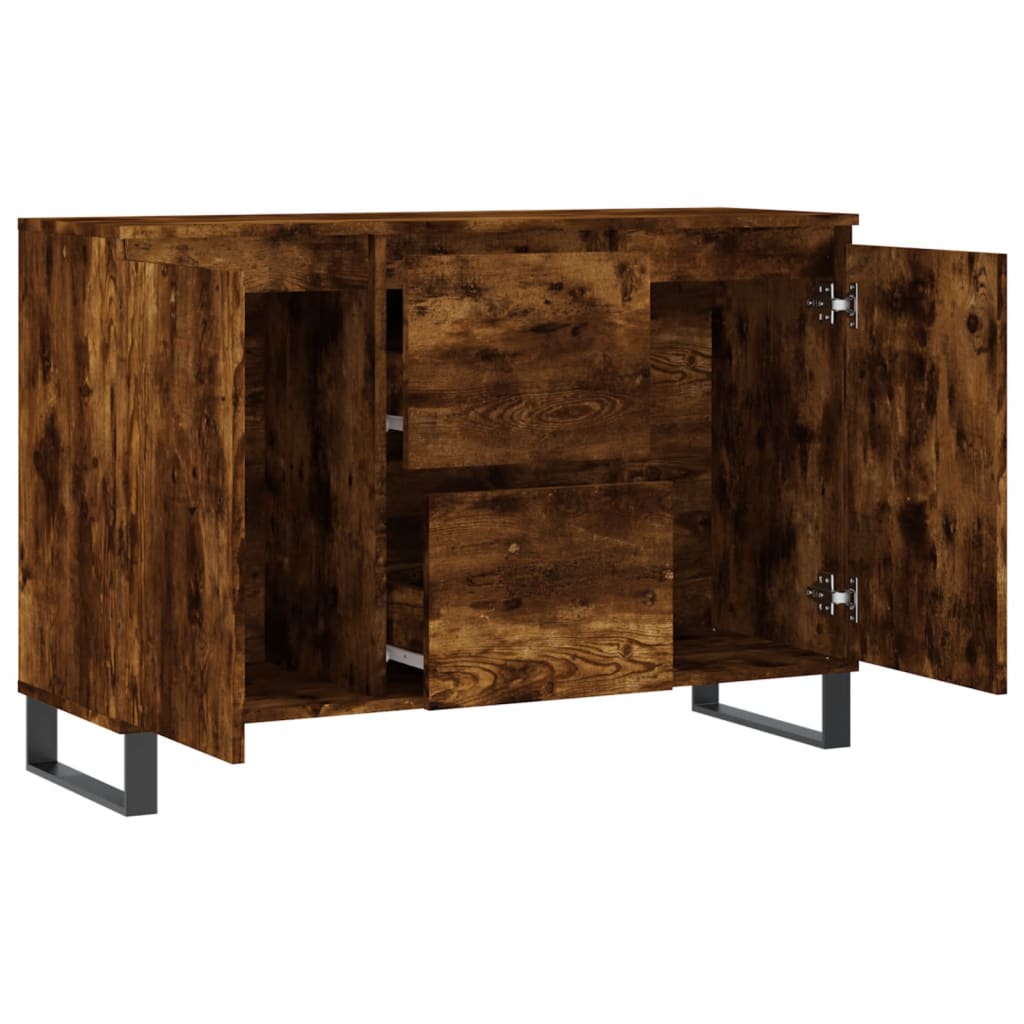 Sideboard Räuchereiche 101,5x35x70 cm Holzwerkstoff