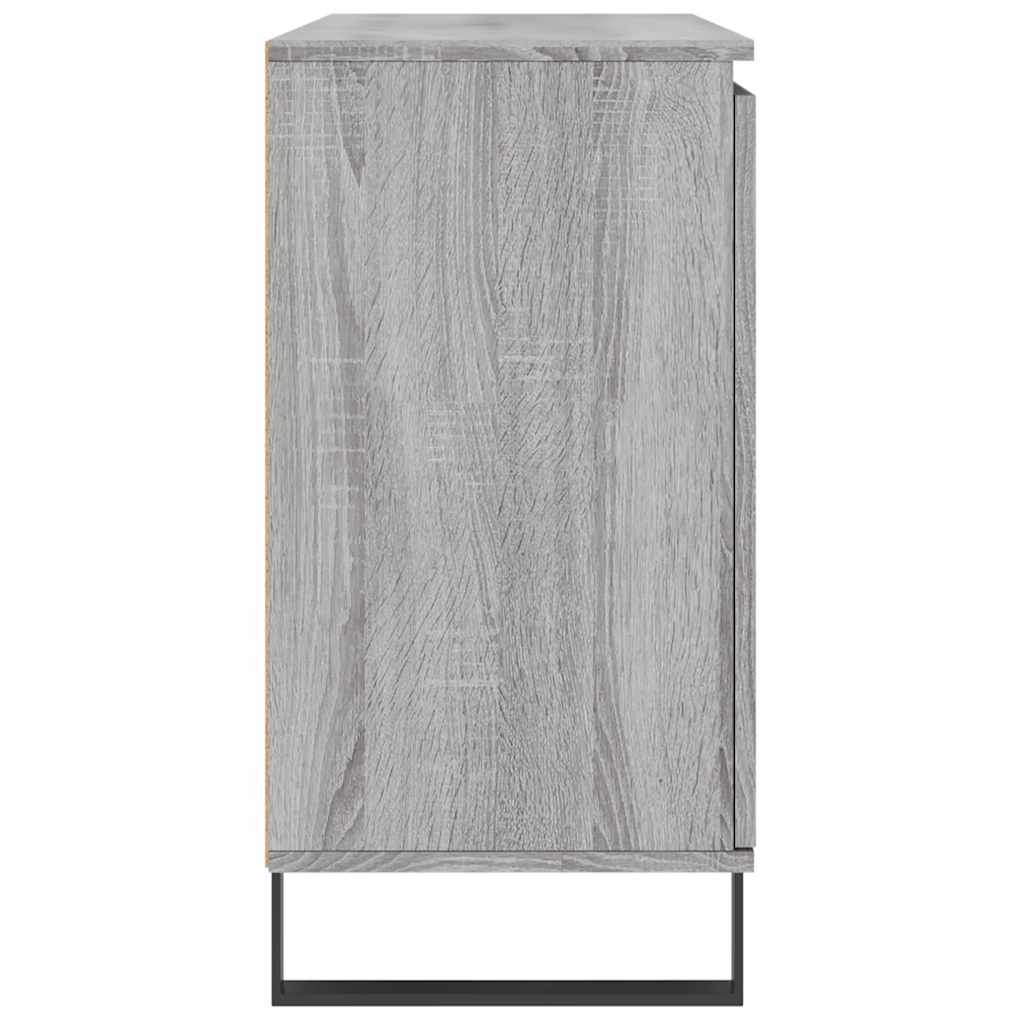 Sideboard Grau Sonoma 101,5x35x70 cm Holzwerkstoff