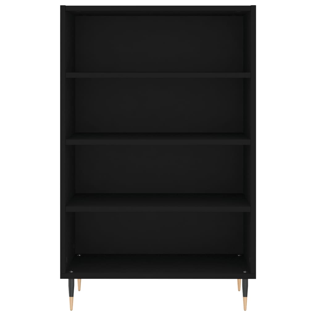 Highboard Schwarz 57x35x90 cm Holzwerkstoff