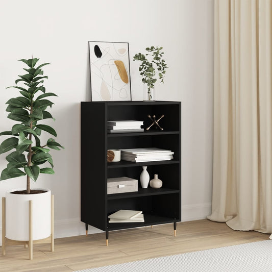 Highboard Sort 57x35x90 cm Træmateriale