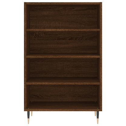 Highboard Braun Eichen-Optik 57x35x90 cm Holzwerkstoff